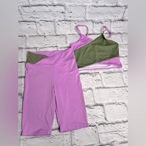 Habitual girls two piece workout outfit new size 14 purple